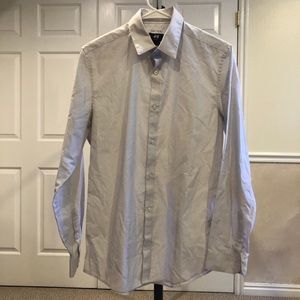 White Polka Dot H&M Dress Shirt